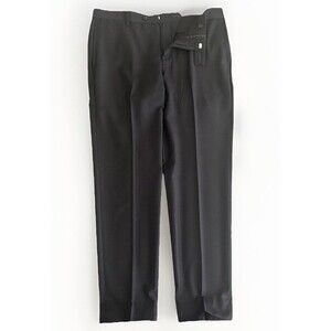 Billionaire Italian Couture Black Wool Trousers Pants Size XL (36") Rare